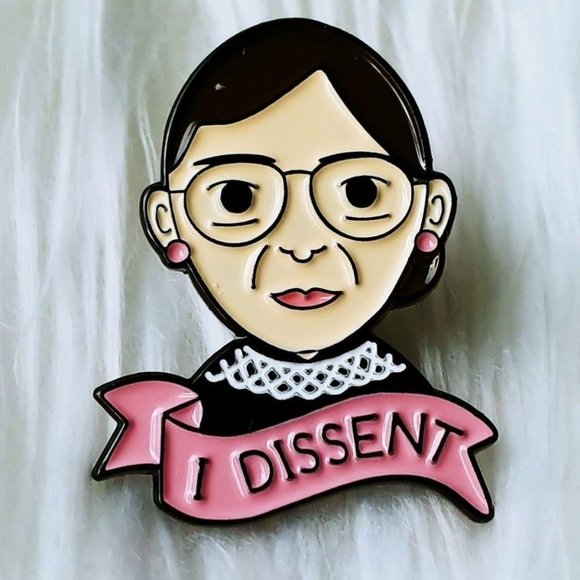 Independent Jewelry - Ruth Bader Ginsburg Supreme Court Enamel Pin